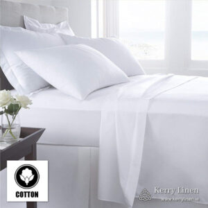 Cotton Duvet Cover (Quilt Cover), White - Bedding and Bed Linen Ireland - KerryLinen P01