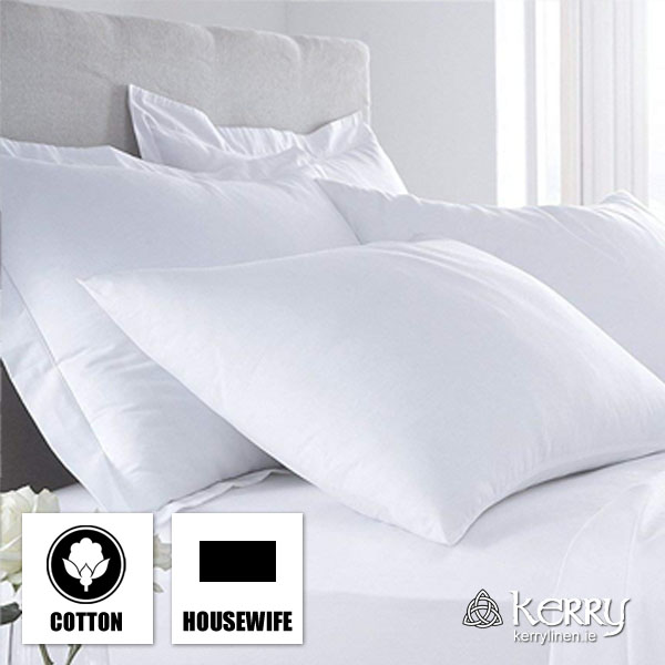Cotton Pillowcase, Housewife - Bedding and Bed Linen Ireland - KerryLinen P02