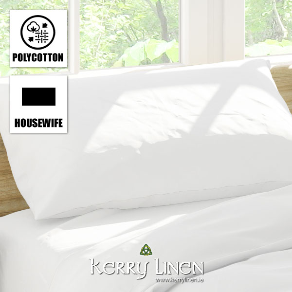 Polycotton Pillowcases, Housewife - Bedding and Bed Linen Ireland - KerryLinen.ie