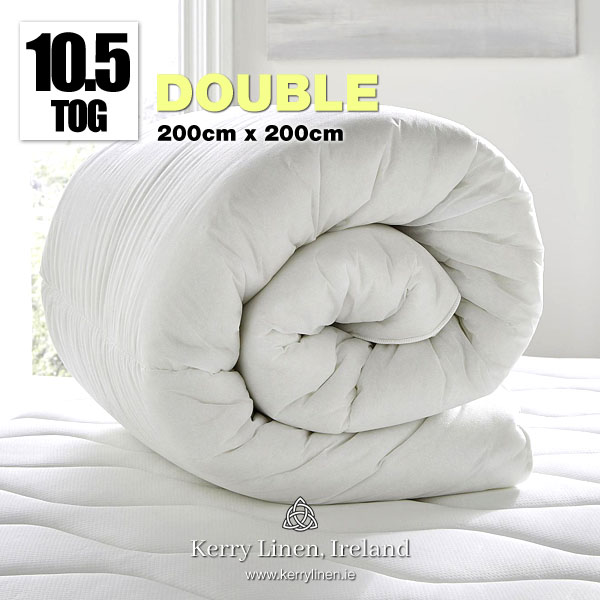 10.5 TOG Hollowfibre Double Duvet - Kerry Linen - Bedding and Bed Linen, Ireland P01