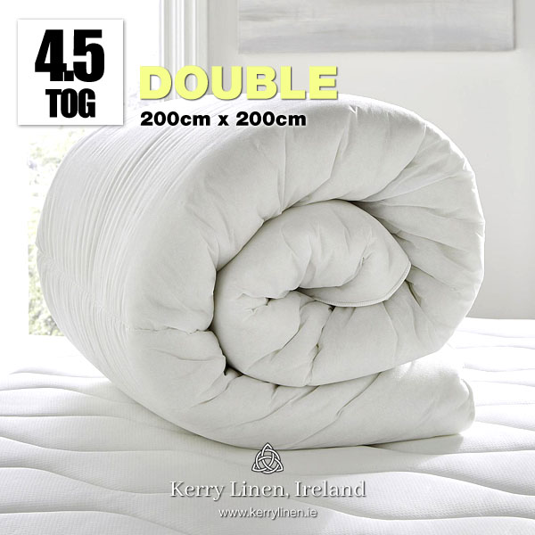 4-5 TOG Hollowfibre Double Duvet - Kerry Linen - Bedding and Bed Linen, Ireland P03