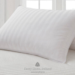 Super Soft Hotel Stripe Pillow - Bedding and Bed Linen, Kerry Linen, Ireland.