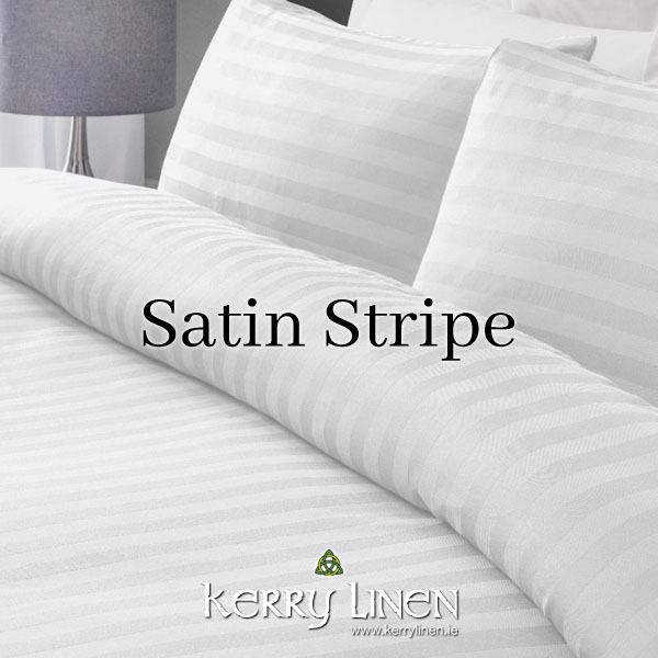 Satin Stripe Bedding in Durable Polycotton - Bedding and Bed Linen Ireland - KerryLinen P01