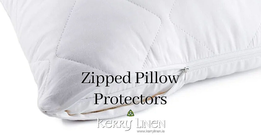 Zipped Pillow Protectors - Keep your Pillows Stain & Odour Free - KerryLinen.ie Pillow & Mattress Protectors