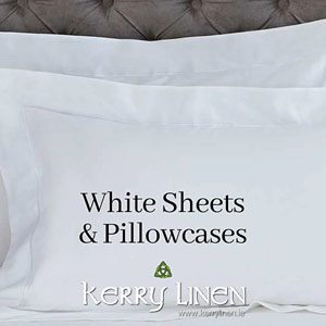 White Sheets & Pillowcases