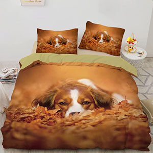 Dog Bedding Duvet Cover Set