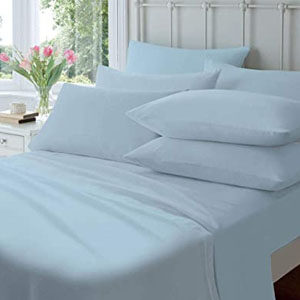 Flannelette Flat Sheet Soft Brushed Cotton Bed Sheets